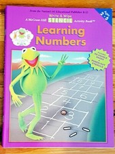 Kermit the Frog & Friends Write/Wipe Activity Book: LEARNING NUMBERS 2001 