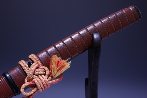 Japan antique Kizani koshirae tanto katana sword tsuba yoroi samurai Busho 6356 - Picture 4 of 11