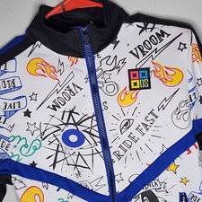 Demolition Brand Jacket Boys Size S/8 Zip Front Art As Fashion Kids SEE PHOTOS