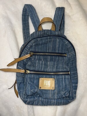 frye mini backpack black | Logan scuffed leather lends a well Vintage Frye Black Leather Mini