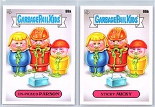 Fisher Price Little People Garbage Pail Kids Spoof Parson & Micky 2 Card Set