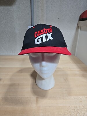 Vintage Castrol GTX Snapback Hat Trucker Cap Pro Style Racing Oil NWOT Spellout