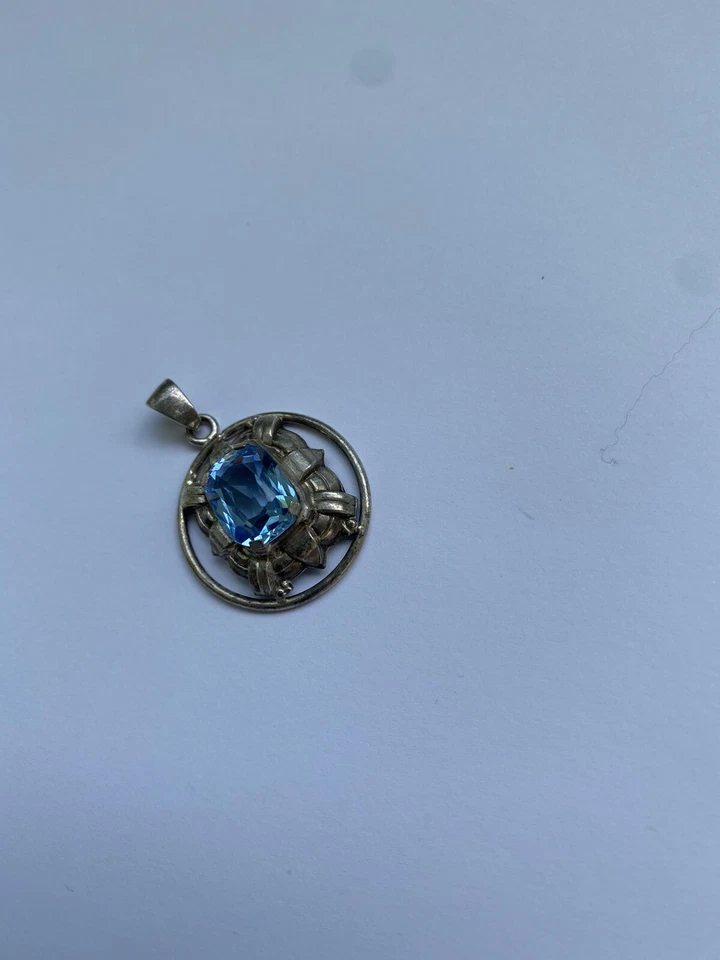 anhänger silber 925 mit blauen Stein - Bild 3 von 4