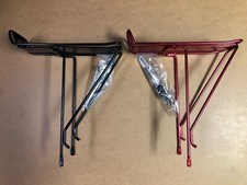 New Bike Bicycle MTB ATB Rear Cargo Carrier Rack 26" Black/Shiny Red