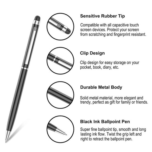 3x Stylus Pen Eingabestift for iphone iPad Smartphone Tablet kapazitiver Stift - Zdjęcie 8 z 12