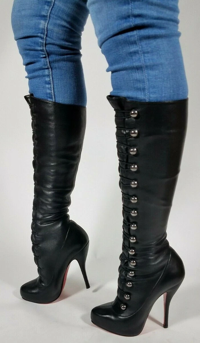 Christian Louboutin Alta Fifre Corset boots & Giuseppe Zanotti