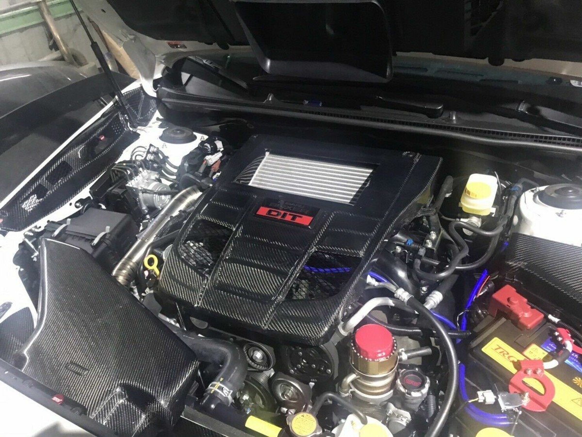 For SUBARU WRX Carbon Fiber AT Replacement Engine Cover | eBay
