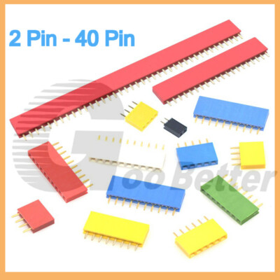 2-40P Buchsenleiste 2.54mm weiblich Pin Header Single Row f. Raspberry Pi