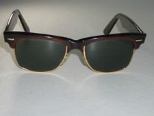 50mm VINTAGE B L RAY-BAN W1270 VWAS TORT/GOLD G15 GLASS WAYFARER MAX SUNGLASSES
