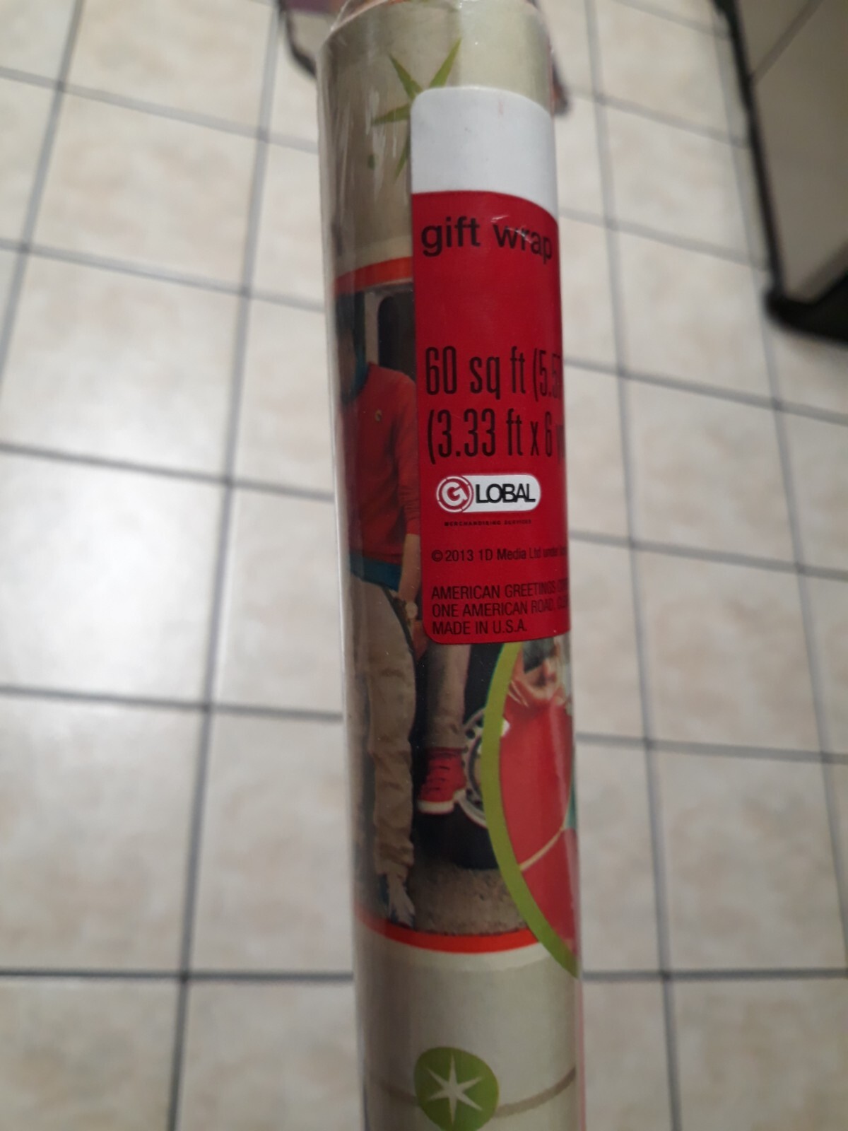 One Direction Gift Wrap Wrapping Paper 60 Sq Ft  American Greetings roll