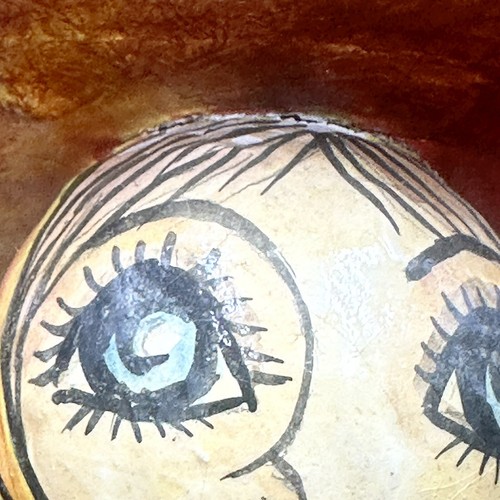 1960 VTG Signed Abelardo Ruiz Mexican Paper Mache Woman Big Blue Eyes 14” - Picture 8 of 9
