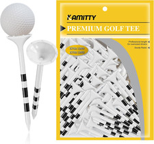 Golf Tees Plastic Unbreakable Golf Tees 3 1/4 Pack of 50 with Big Cup