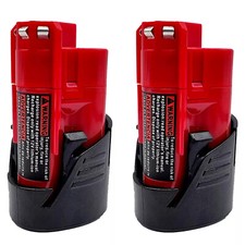 2 PACK 12V 3.0AH for Milwaukee 12V M12 3.0Ah ...