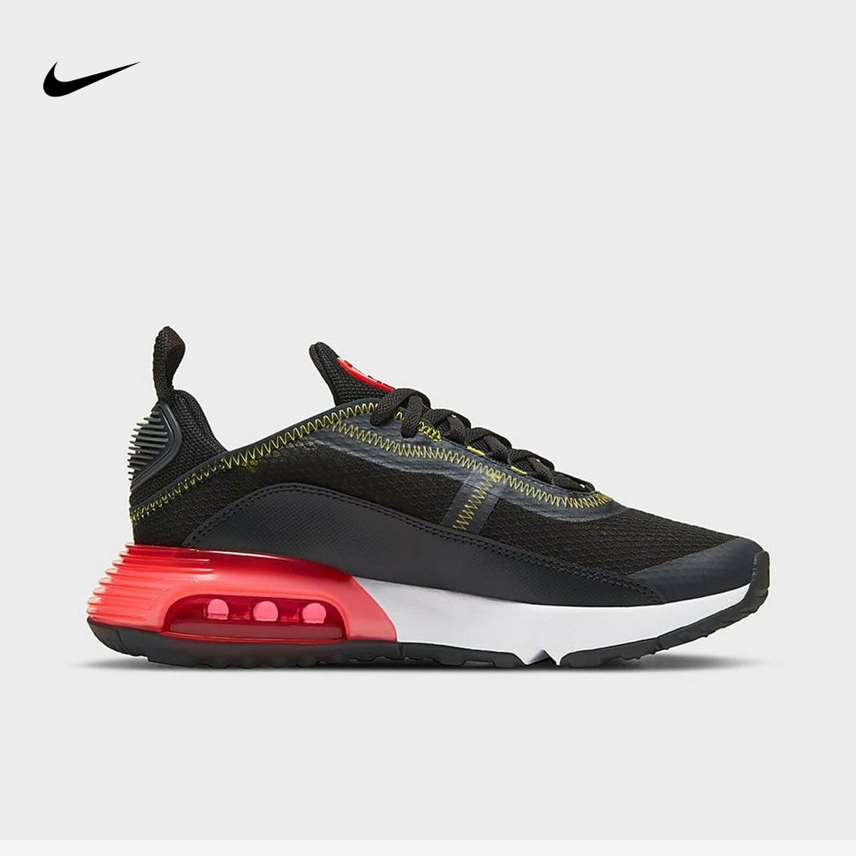 Nike Air Max 2090 Black/Crimson CJ4066-010 Youth Size 7Y / Women's