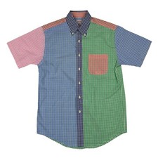 Brooks Brothers 346 Short Sleeve Gingham Print Button-Down Shirt - Multicolor -