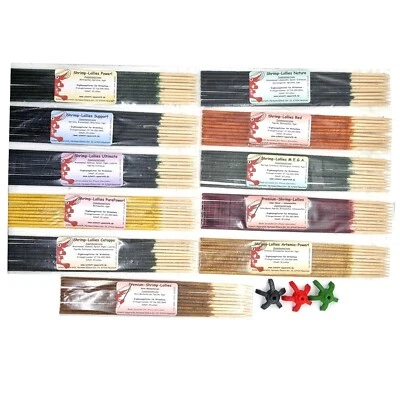 Mega juego de caramelos de camarón // 11x10 piezas = 110 caramelos // alimento para camarones Premium