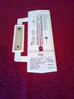 Vintage Sunoco ORIGINAL Lithograph Advertising Mounted Thermometer 1950's