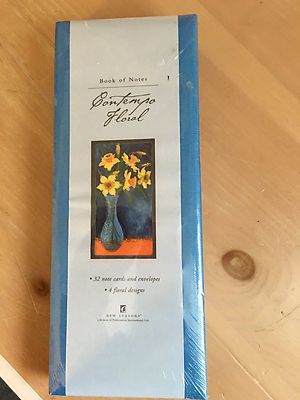 Book Of Notes Contempo Floral By Julia Hawkins 32 Note Cards and Envelopes