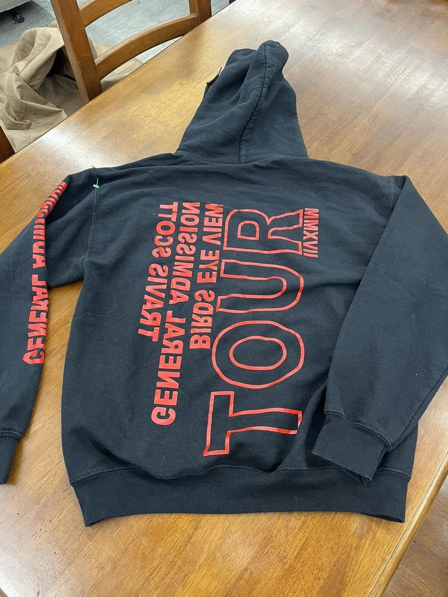 2016 offical travis scott BIRDS EYE VIEW CONCERT HOODIE Size Med