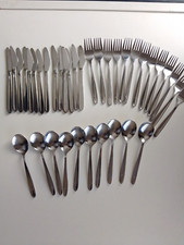 37 Piece Bundle Mid Century KLM Airways Airline cutlery Stainless Steel