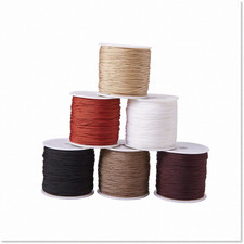 High-Quality 600 Yards 0.8mm Nylon Beading String Cord in 6 Vibrant Colors for C