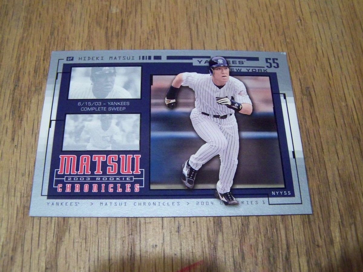 HIDEKI MATSUI 2003 UPPER DECK ROOKIS CHRONICLES BASEBALL CARD