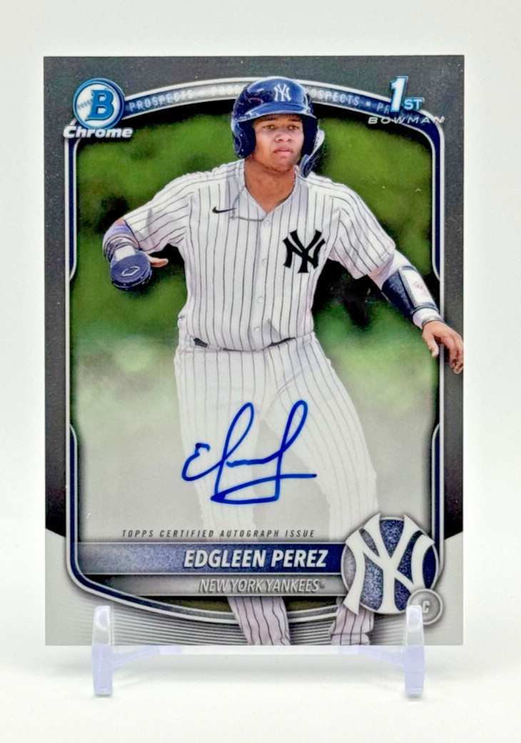 2025 Bowman - Chrome Prospects Autograph #CPA-EPZ Edgleen Perez (AU,RC)
