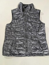 Calvin Klein Puffer Vest Boys XL Black Down Quilted Zip Wind Resistant Fleece