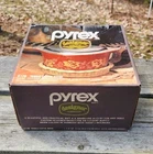 Vintage Pyrex Terra Cotta Rose 1.5qrt With Lid And Basket In SEALED BOX