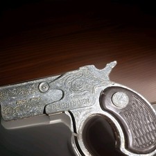 VINTAGE 1950'S TOY METAL DERRINGER K CAP GUN 3 1/2" HONG KONG