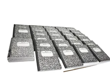 Composition Notebook 100 Sheets 200 Pages 7.5x9.75 Wide Ruled Lot of 31 Bulk