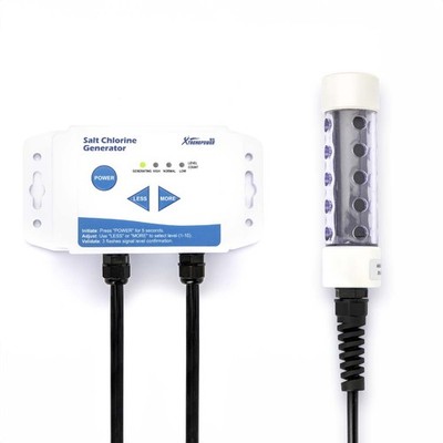 XtremepowerUS Saltwater Chlorine Generation System Spas Hot Tubs Up to 3,000 Gal