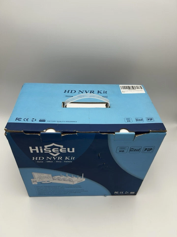 Hiseeu 8WNKIT-4HB612-1T HD Wireless Security CCTV 4 Camera Kit 1TB NVR (NEW) - Image 2 of 4