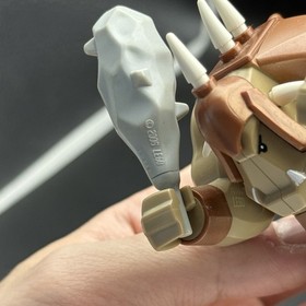 Lego Fantasy Castle Troll (Dark Tan) W/ CLUB & Horns - Minifigure from set 7036