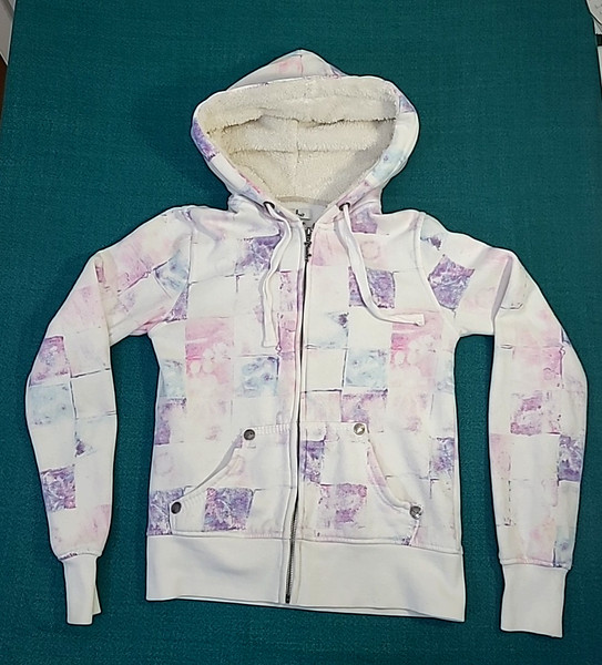 Mambo Women’s  Zip Up Fur Hoodie Size 8