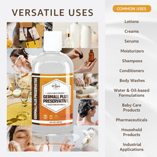 GERMALL plus PRESERVATIVE Liquid 8 Oz Paraben-Free Formaldehyde-Free Water Oil