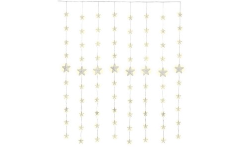 80er LED-Sternenvorhang; mit Fernbedienung, Timer-Funktion, 8 Leuchtmodi, Dimmer