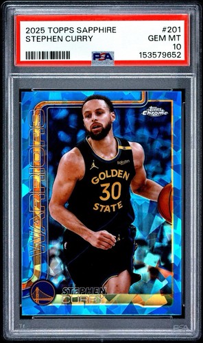 2025 Topps Sapphire Stephen Curry #201 PSA 10