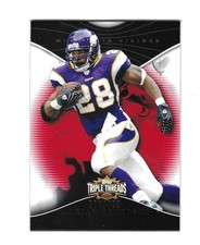 ADRIAN PETERSON 2009 TOPPS TRIPLE THREADS BASE SP #29 587/799 $25.00 VIKINGS HOF