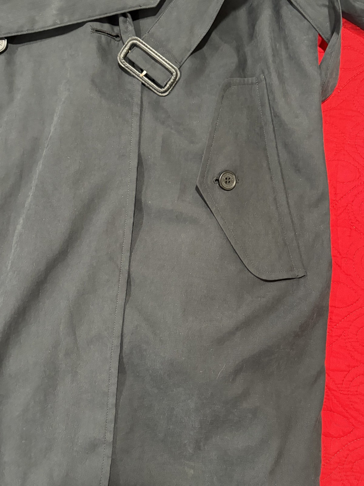 VTG Burberrys' of London Prorsum Mens Overcoat 42R Wool Line 1970-80 Trench Coat image 8