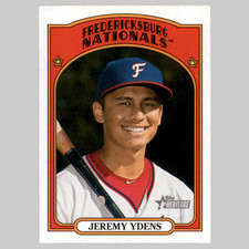 Jeremy Ydens #159 2021 Topps Heritage Minor League Fredericksburg Nationals Card