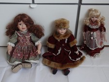 3 Sammlerpuppen aus Porzellan