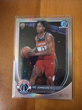 2026 Bowman Chrome Tre Johnson III Bcc-6 Rare Rookie Serial Numbered /15