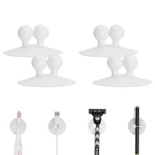 4 PCS Suction Cup Toothbrush Holder for Mirror, Electric Toothbrush Hanger Wa...