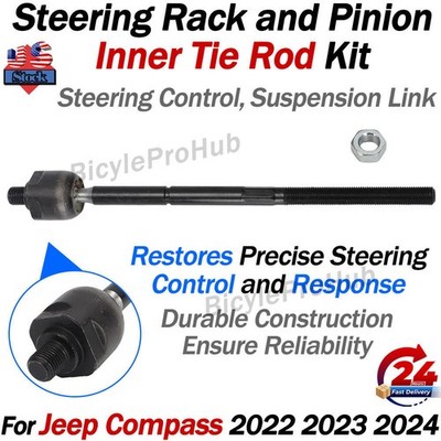 Steering Rack and Pinion Inner Tie Rod Linkage for Jeep Compass 2022 2023 2024