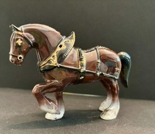 Vintage Hard Plastic Clydesdale Horse