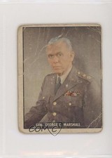1950 Topps Freedom's War War Heroes Gen (Tan Back) George C Marshall #200 0ls