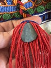 Vintage African Beaded Hat Handmade Yoruba Wedding Kufi w Tassel — photo 7