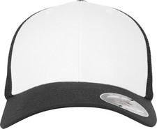 Flexfit by Yupoong Mesh Coloured Front 6511CF - Unisex Curved Peak Baseball Cap