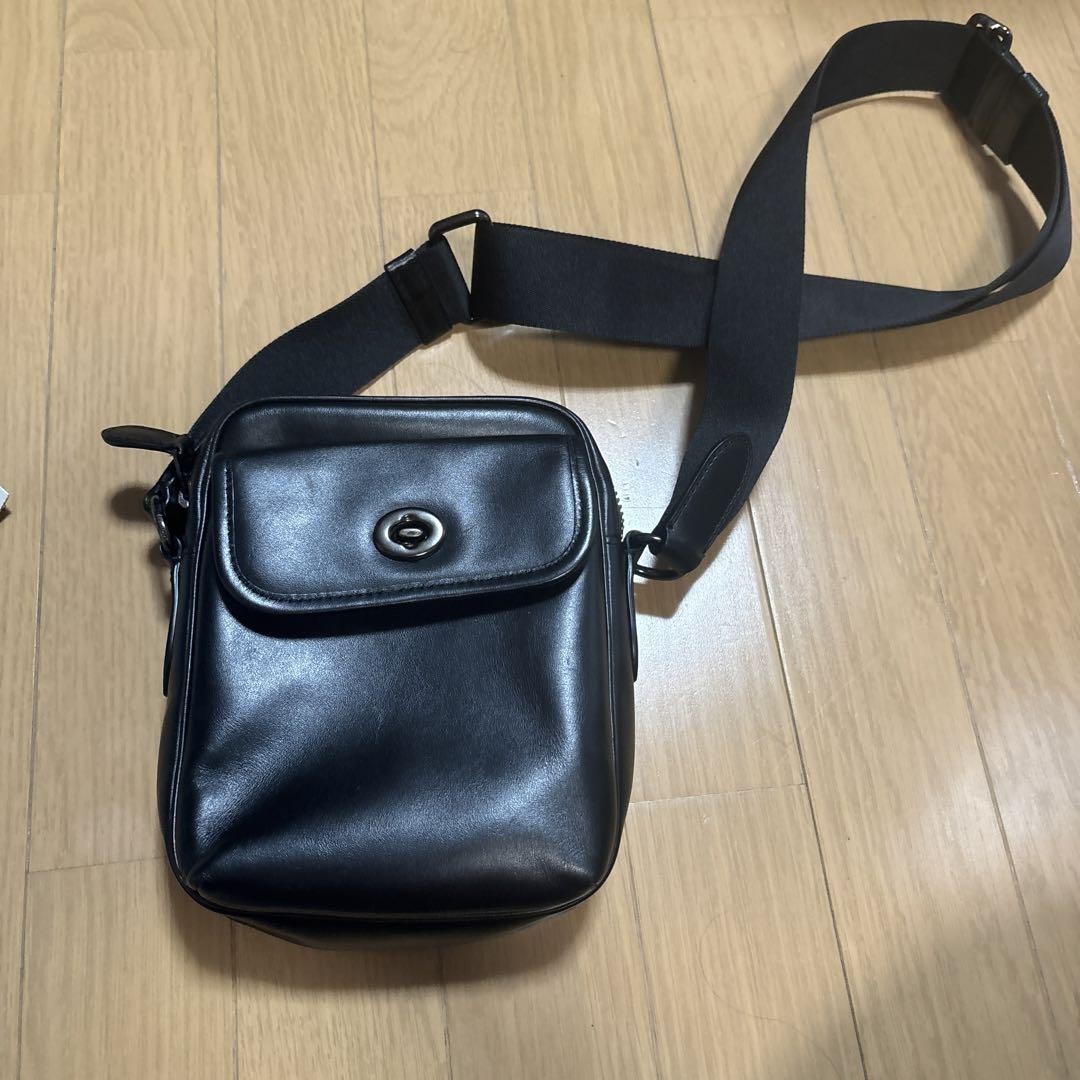 COACH Signature Leather Shoulder Bag for Women